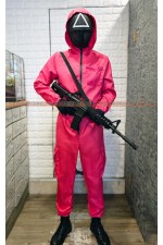 06ECCA-工作人員（魷魚遊戲）玫紅款