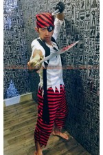 15ED- 紅黑線條海盜