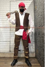 15EE-咖啡皮背心男海盜