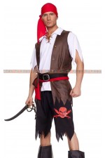 15EF-紅骷摟褲背心海盜