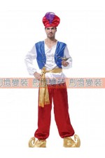 17CC-印度服（藍紅）