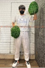 21BC- 銀色亮片啦啦隊服(男)