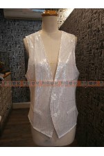 21CA-細亮片背心（白）