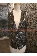 21CB-細亮片背心（黑）