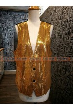 21CD-細亮片背心（金）