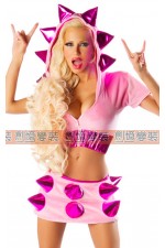 21DJ-粉紅兩截刺蝟裝