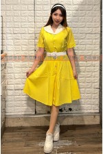22CLA- 復古洋裝F(黃)