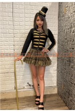 22FD-亮粉金軍裝