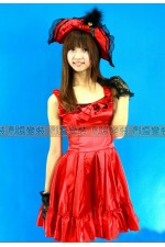 23BB-大紅色表演服