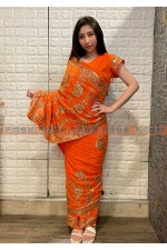 24EEB- 印度服裙裝C (橘)