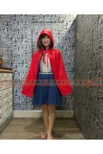 26A01-小紅帽頂級絨布披風（短）