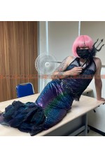 29BH-黑藍蕾絲美人魚