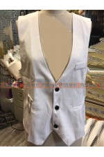 32DBB-白色西裝背心B