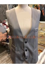 32DC-灰色西裝背心A