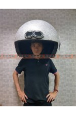 CD046B-大安全帽(銀亮粉)