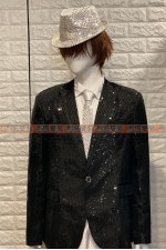 OA112B- 亮片外套B(黑箭領)