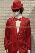 OA112E-亮片西裝（紅）