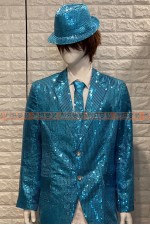 OA112F-亮片西裝（藍）