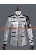 OA114A-亮片西裝外套（銀）