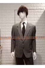 OA115E-  毛呢外套 (灰)