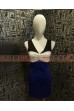 OA214-藍白窄裙洋裝