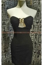 OA216-黑平口洋裝