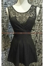 OA217-黑蕾絲洋裝