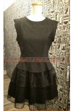 OA219-黑蓬裙洋裝