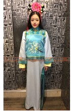 OB001F- 清朝格格裝A (水藍) 中國風