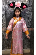 OB003A- 清朝格格裝C (粉金) 中國風