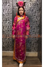 OB003EA- 清朝格格裝C (桃金) 中國風