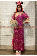 OB003EB- 清朝格格裝C (桃金) 中國風