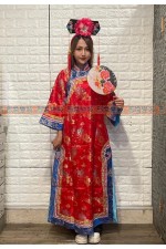 OB003G-清朝格格裝C(紅花)