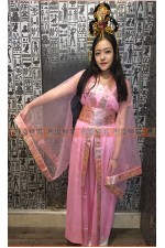 OB004BB - 粉花唐裝B　中國風