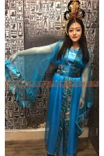 OB004FA-藍花唐裝A　中國風