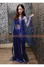 OB005B- 藍紋唐裝　中國風