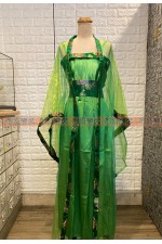 OB004EB-  綠花唐裝B　中國風