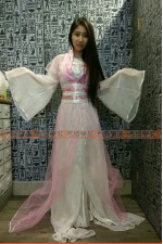 OB007B-唐裝D（粉白）中國風