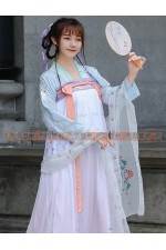 OB008F-漢服 （紫藍）中國風