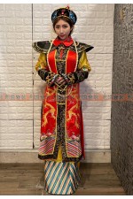 OB009C -清朝皇后裝C (黃紅)後宮甄嬛傳　中國風