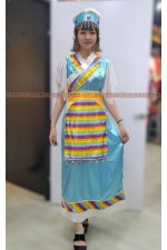 OB018C- 民族服C(淡藍) 藏族服裝 