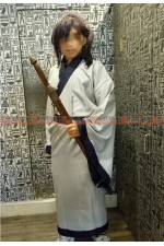 OB101J- 灰底藍邊大俠 中國風 俠客