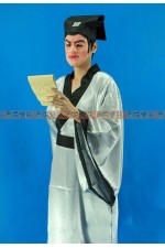 OB102- 灰亮面書生 中國風 書生