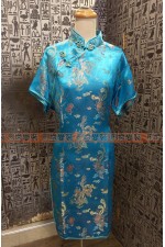 OC104C- 長旗袍D (水藍)