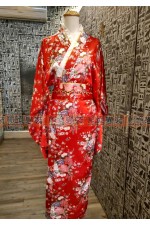 OC202A- 紅碎花長和服（日式和風）