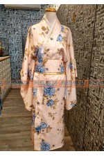 OC211-粉底藍花高級長和服（日式和風）