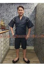 OC272 -日式甚平（格紋）日式和風