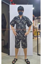 OC272 -日式甚平（格紋）日式和風