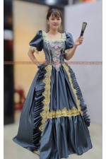 OE006- 灰色金邊歐洲佯裝