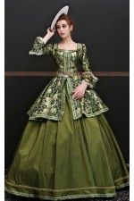 OE025-頂級綠寶石歐洲洋裝